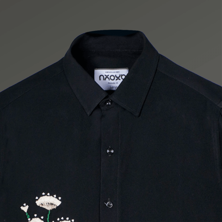 Rooted Rise – Floral Embroidered Shirt