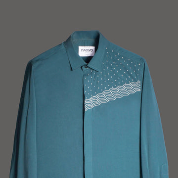 Signal Drift – Embroidered Shirt