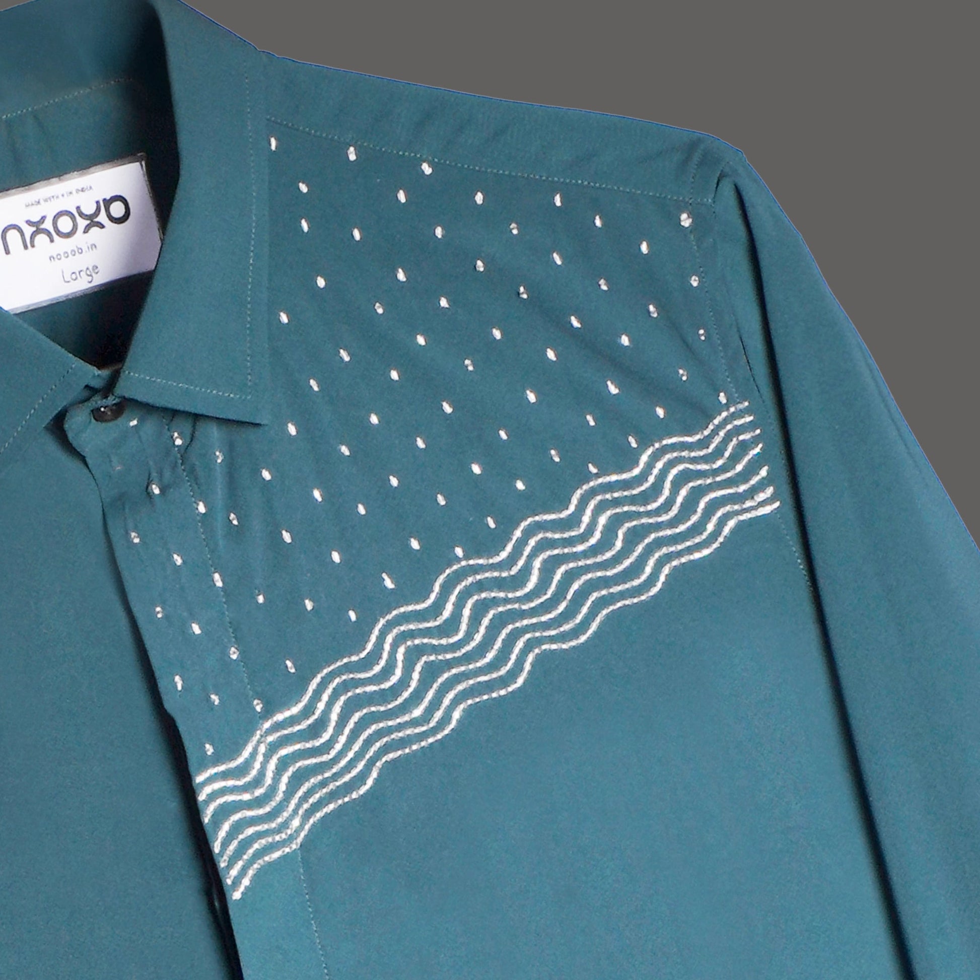 Signal Drift – Embroidered Shirt