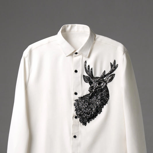 Silent Hunt – Embroidered Shirt