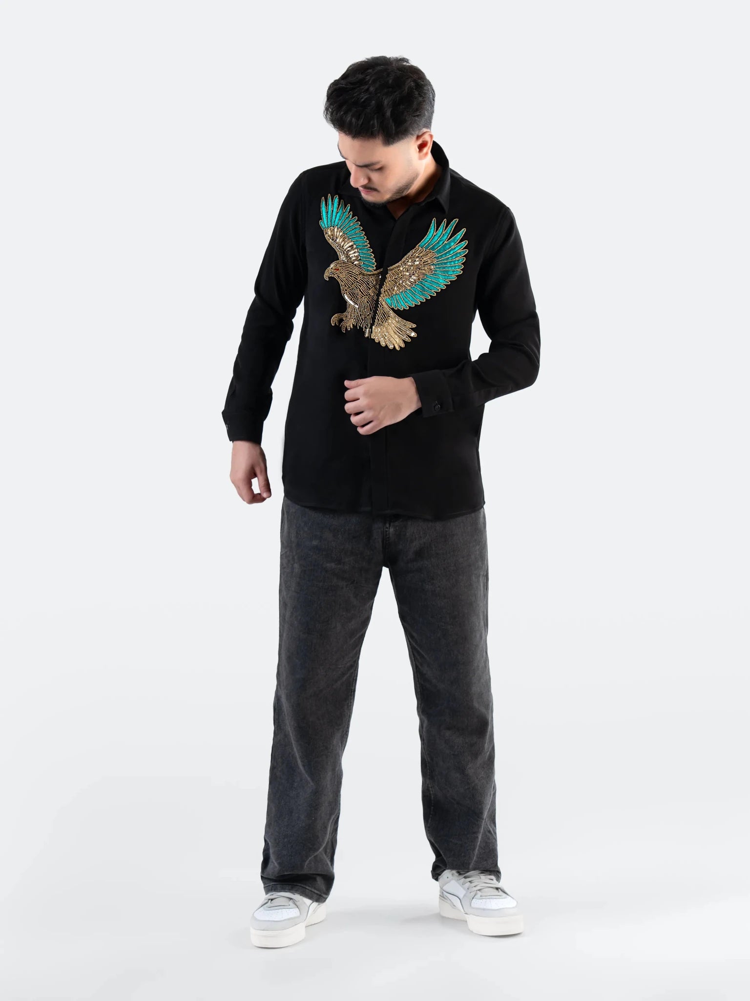 Eagle Embroidered Premium Shirt for Men