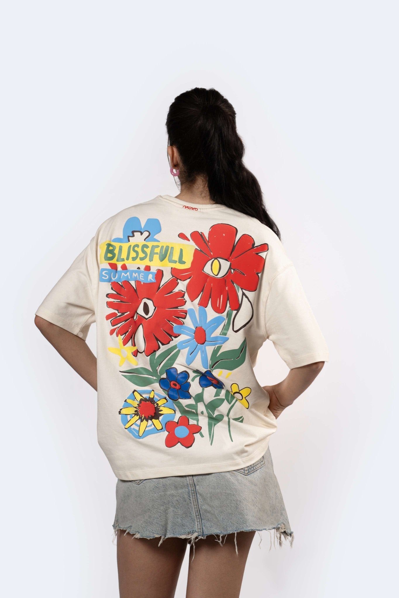 Pink Oversized Graphic Back Printed Unisex T-shirt