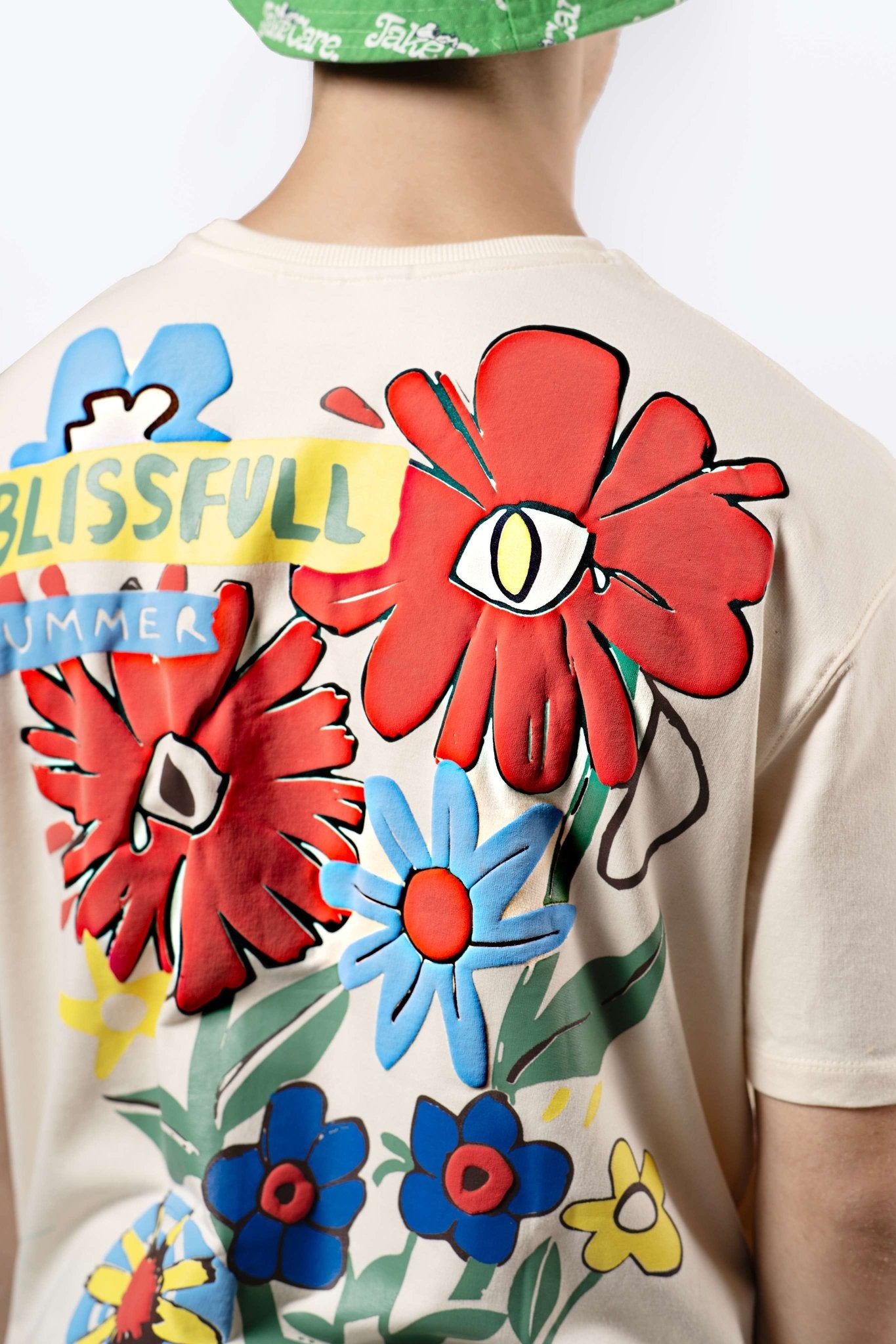 The Blissful Summer - Pink Oversized Printed T-shirt