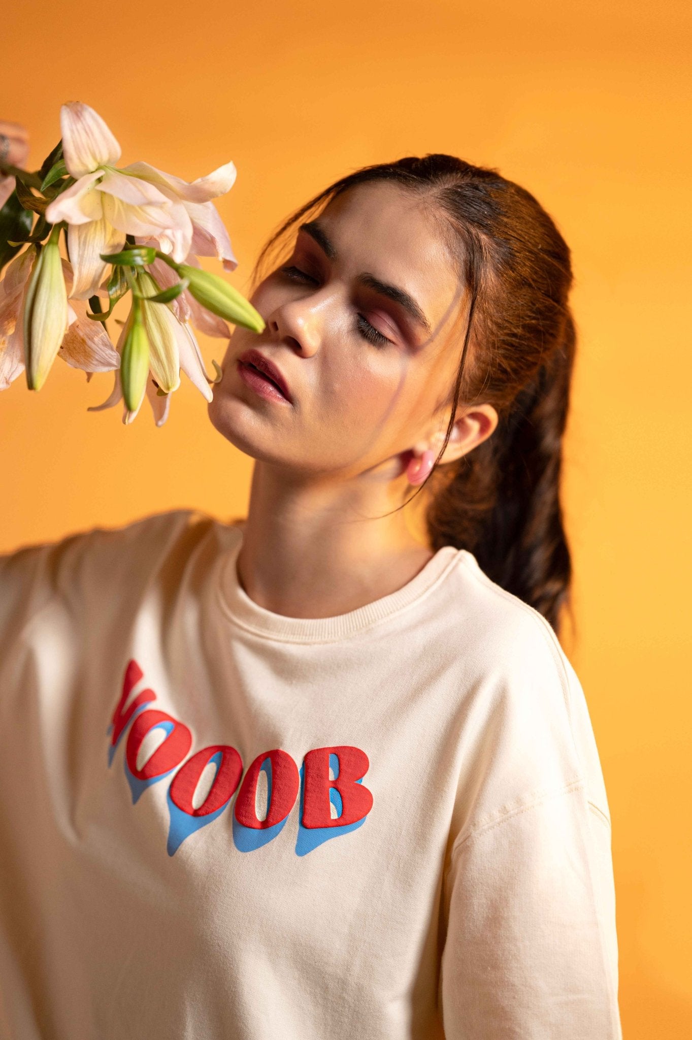 Pink Oversized Graphic Back Printed T-shirt For Women