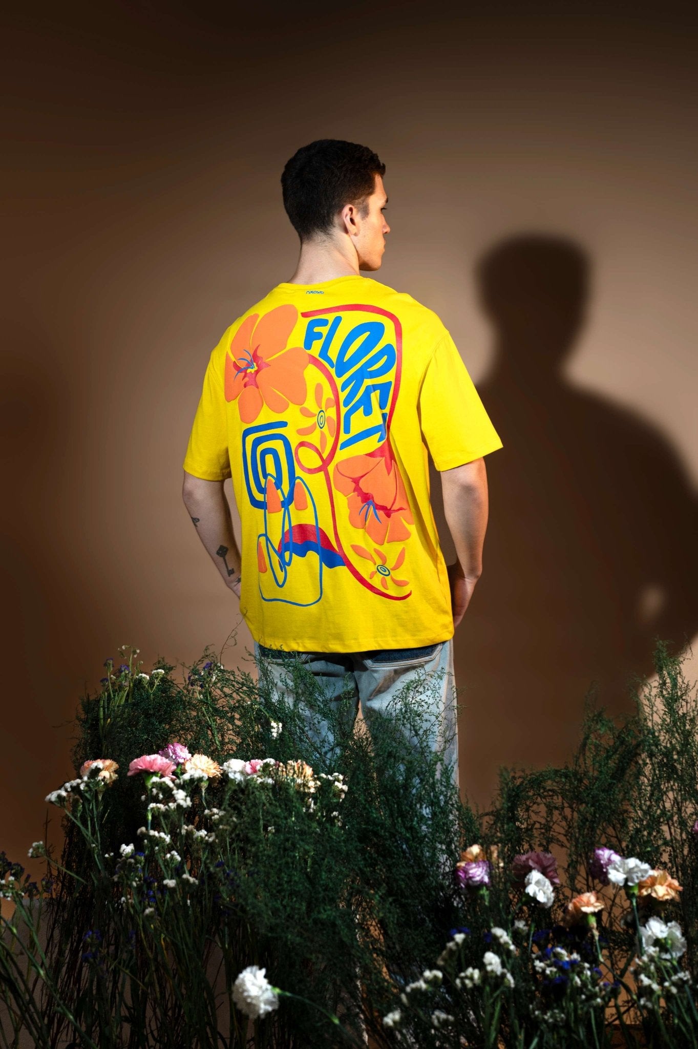 Shop Yellow Oversized Unisex T-Shirt