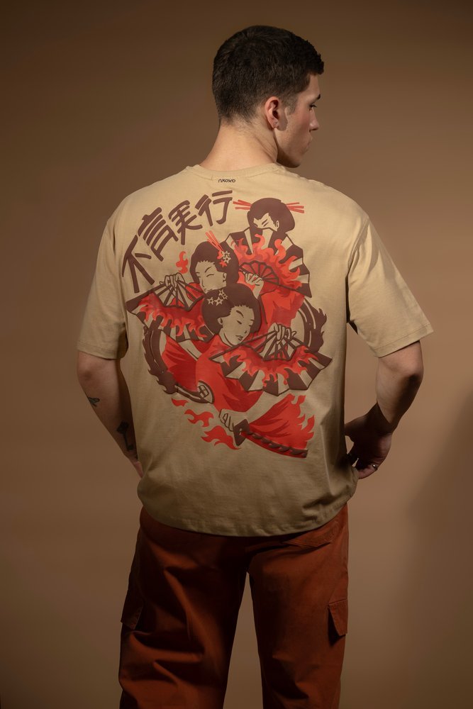 Oversized Back Printed T-shirt