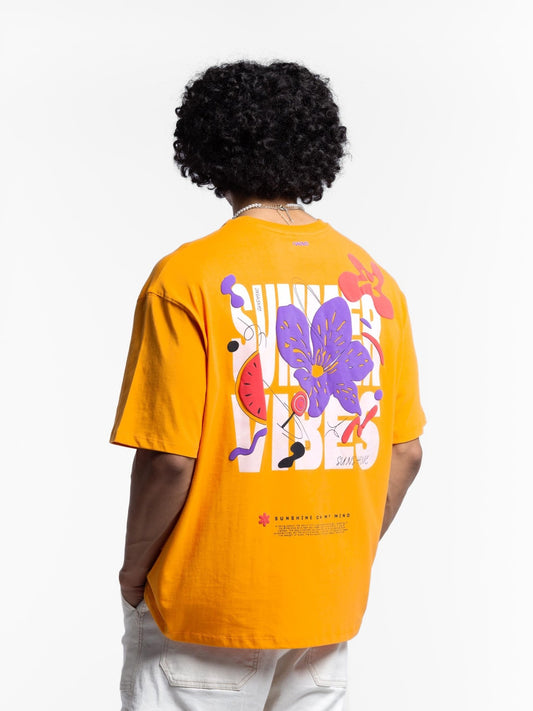 THE SUMMER 69 - Oversized T-Shirt Orange