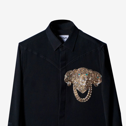 Triarch – Embroidered Leopard Shirt