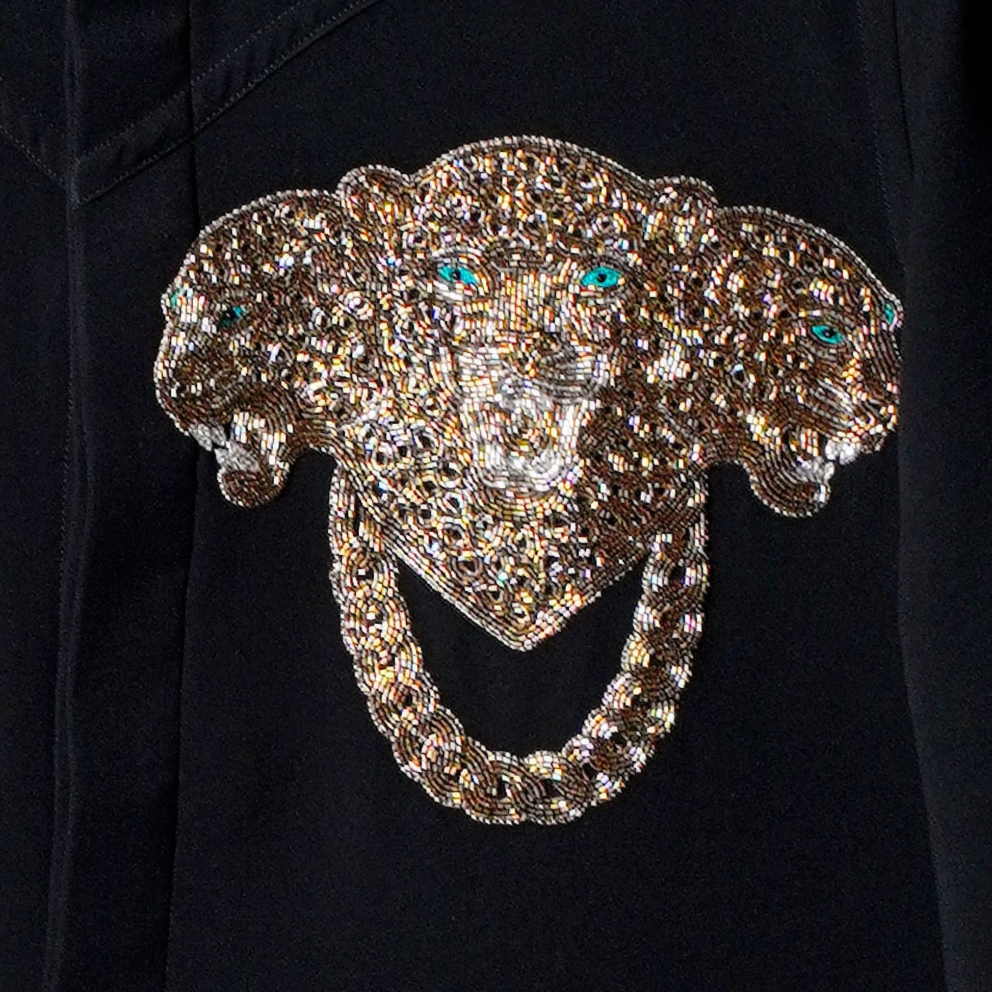 Triarch – Embroidered Leopard Shirt for Men