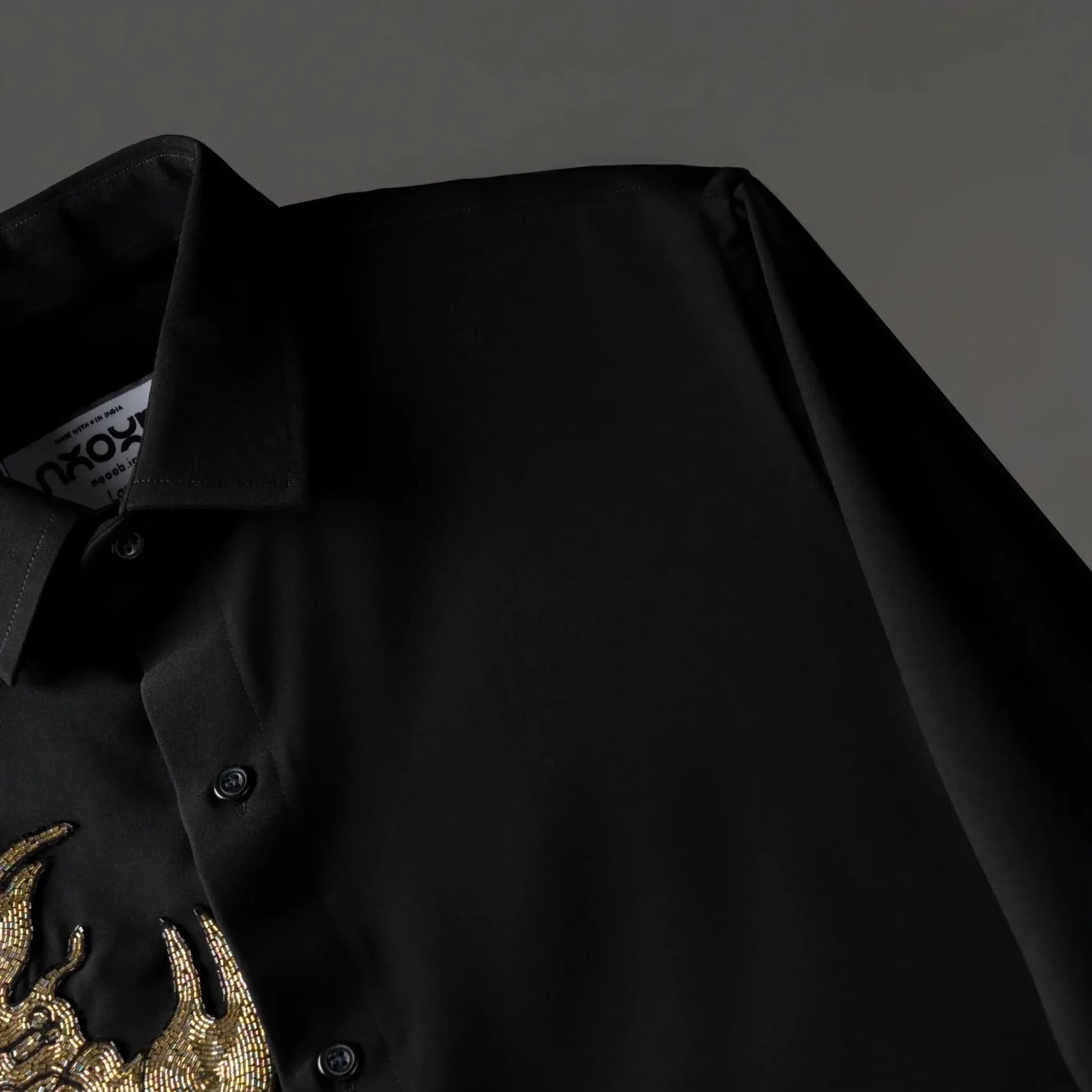 Venomline Designer Scorpion Embroidered Shirt for Men