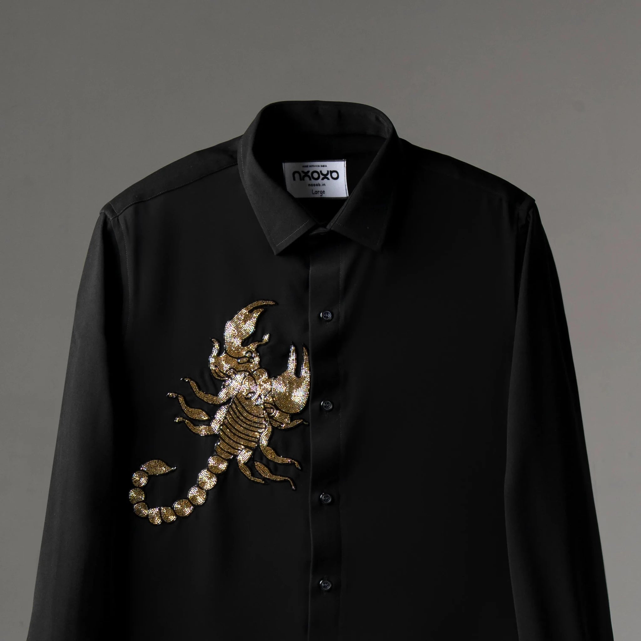 Scorpion Embroidered Shirt for Men NOOOB Venomline embroidery shirts