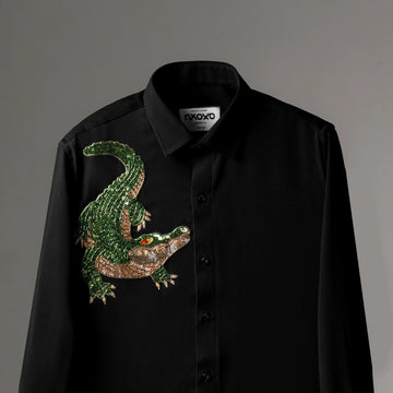 Crocodile Embroidered Shirt