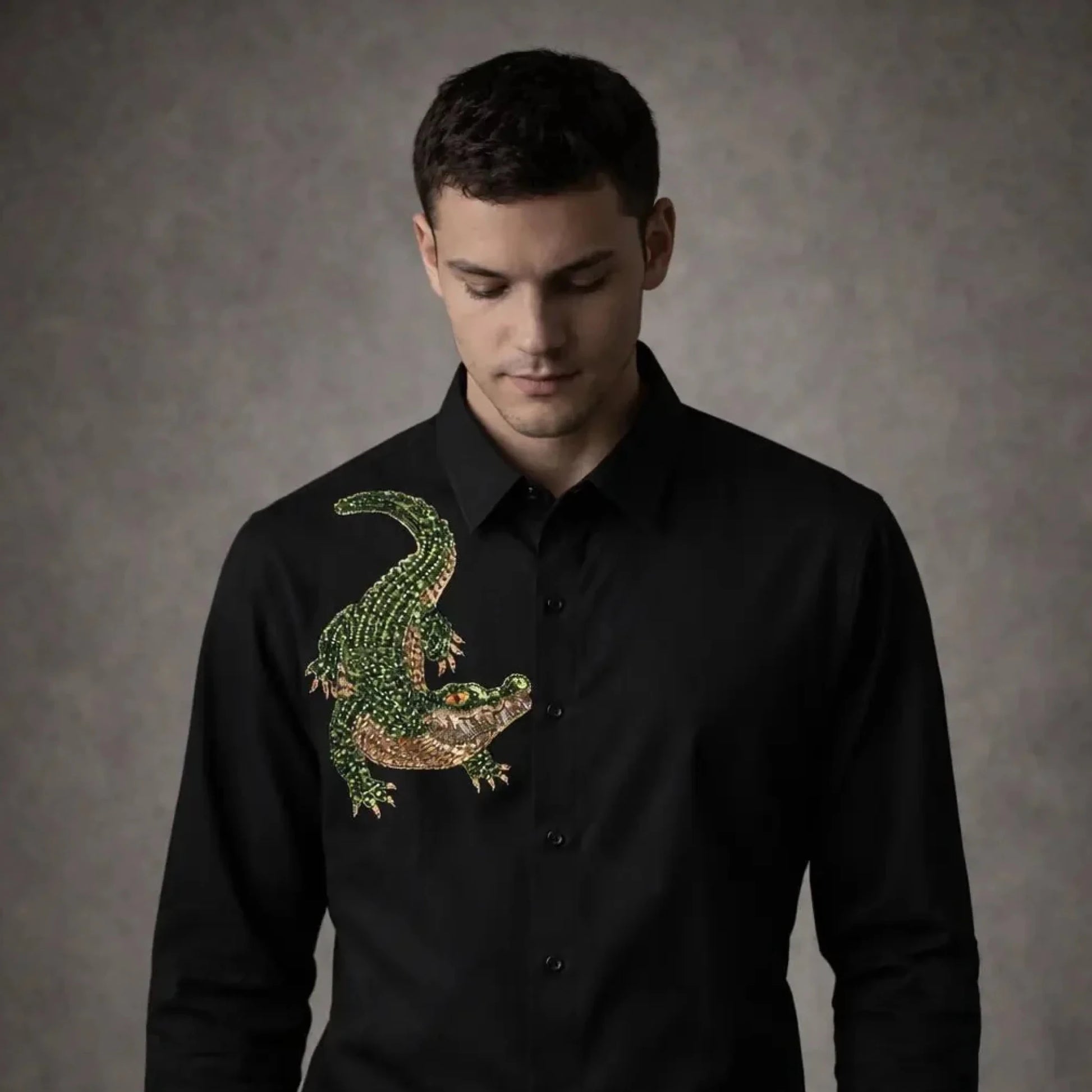 Viperjaw - Premium Crocodile Embroidered Shirt
