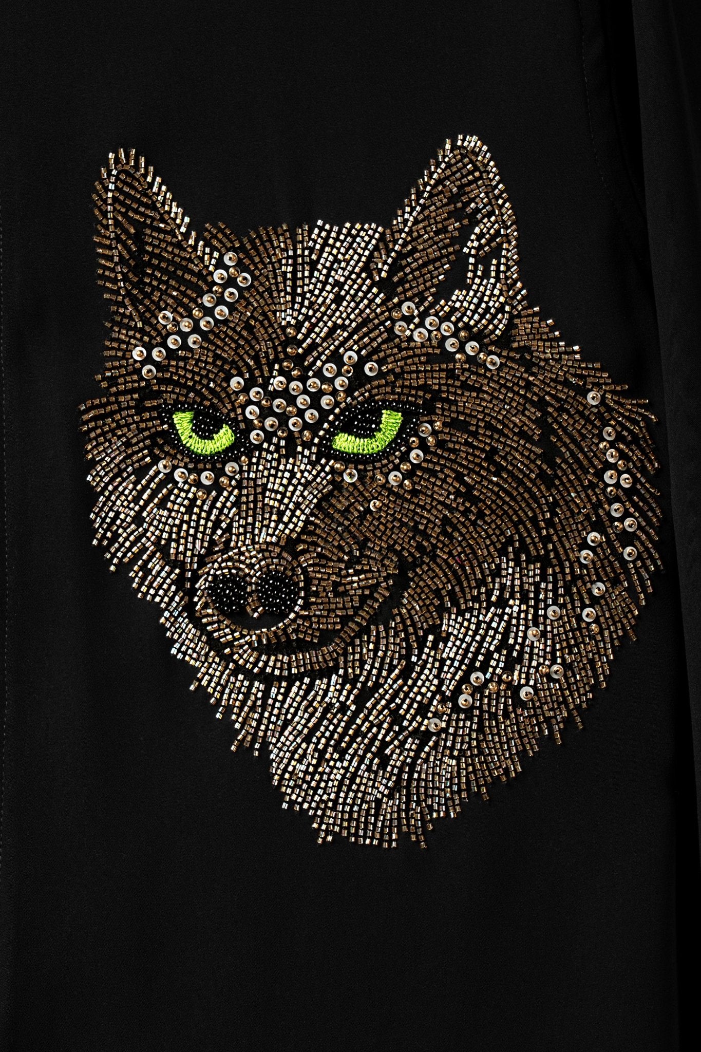 Wolf Embroidered