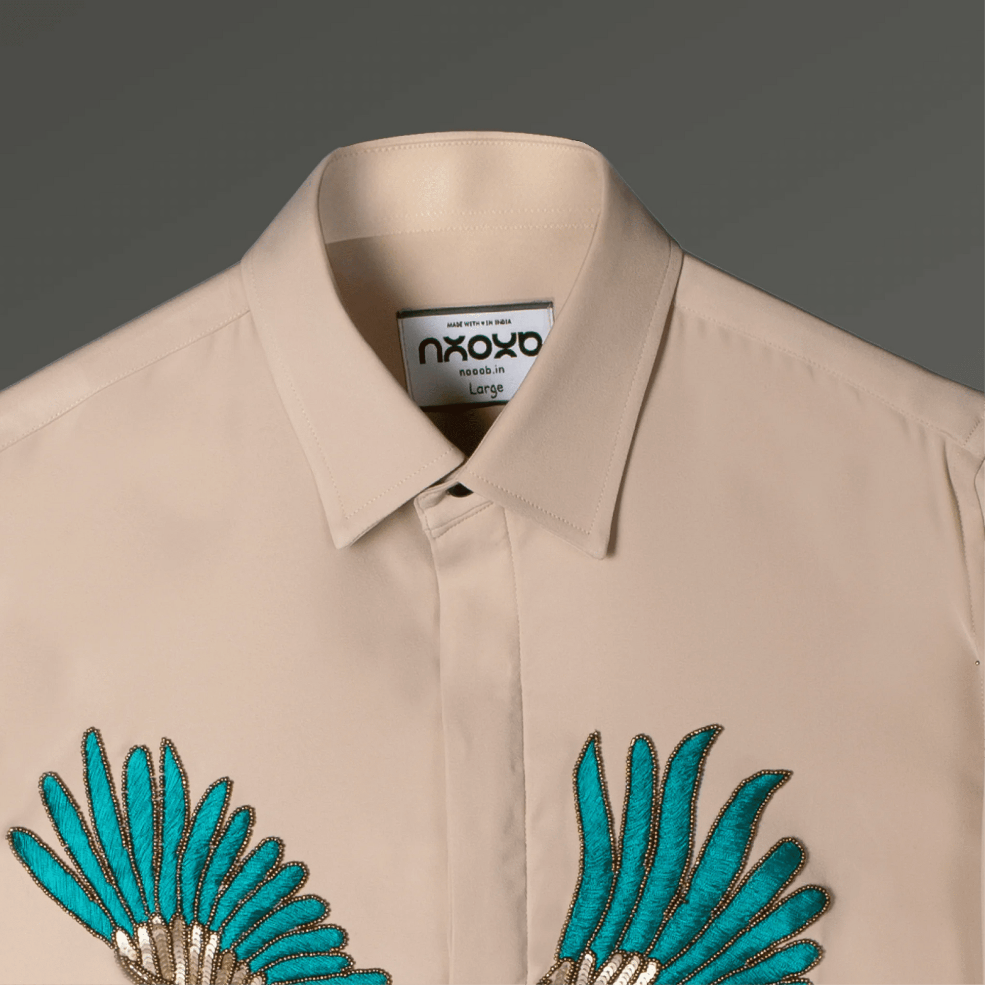 Zenith Oath – Embroidered Eagle Shirt for Men